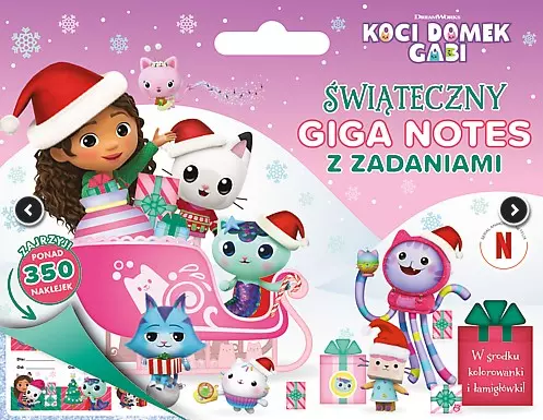 Koci Domek Gabi. Świąteczny Giga notes z zadaniami - Książki
