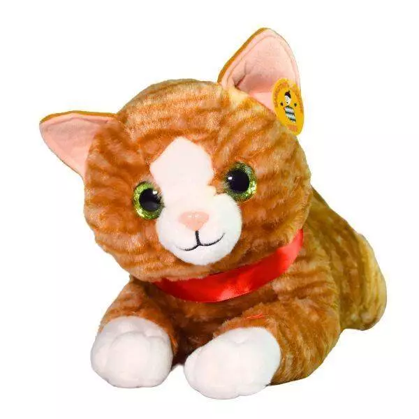 Pluszak Kot z Glosem 18cm Siedzacy Pregowany De