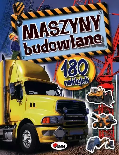 Maszyny budowlane z naklejkami - Książki