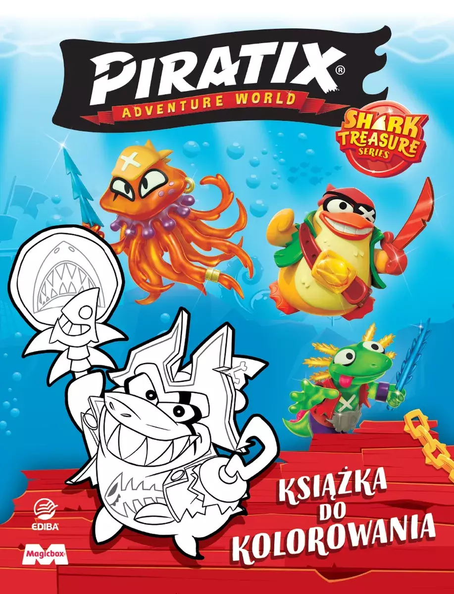 Piratix. Książka do kolorowania - Książki