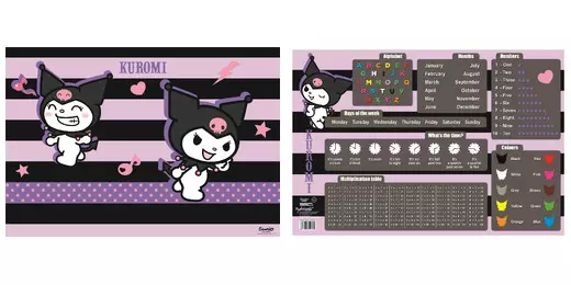 Podkładka na biurko dwustronna Kuromi 55x38 cm - Papiernicze i szkolne