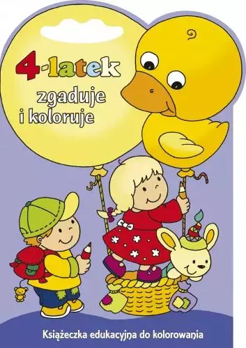 4-latek zgaduje i koloruje - Książki
