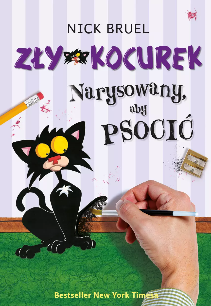 Zły Kocurek. Narysowany, aby psocić - Książki