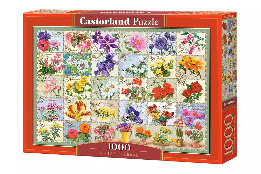 Puzzle 1000 elementów. Vintage Floral - Puzzle