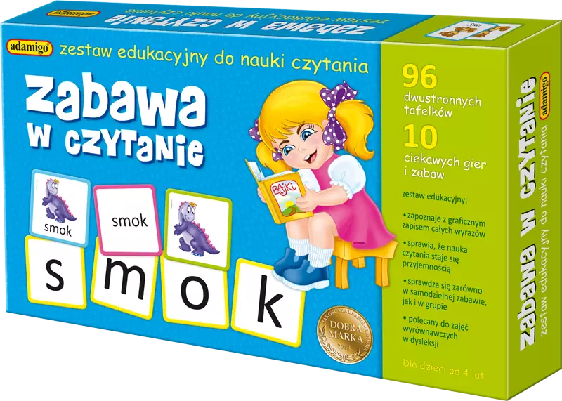 Zabawa w czytanie. Gra edukacyjna