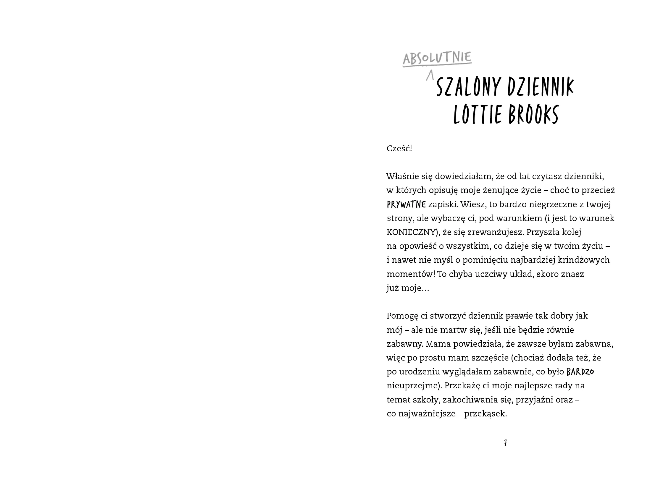 Absolutnie szalony dziennik Lottie Brooks - Książki