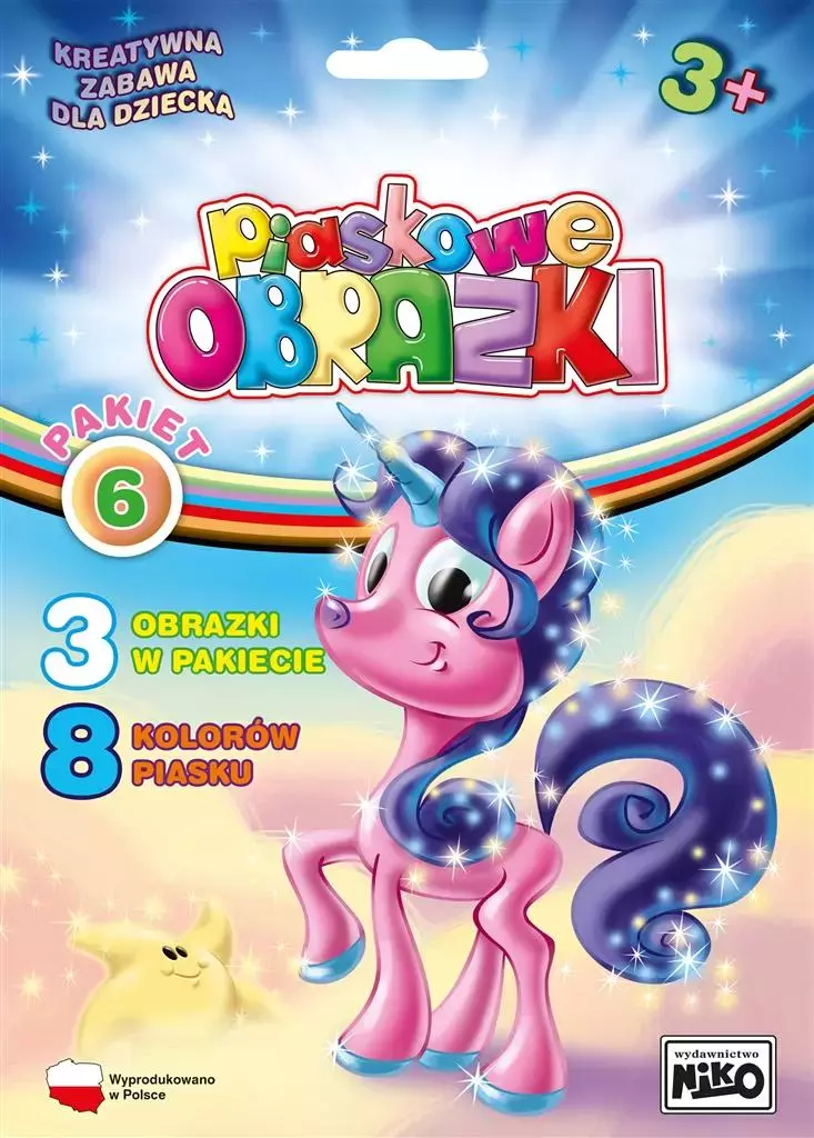 Piaskowe obrazki. Pakiet 6 - Zabawki