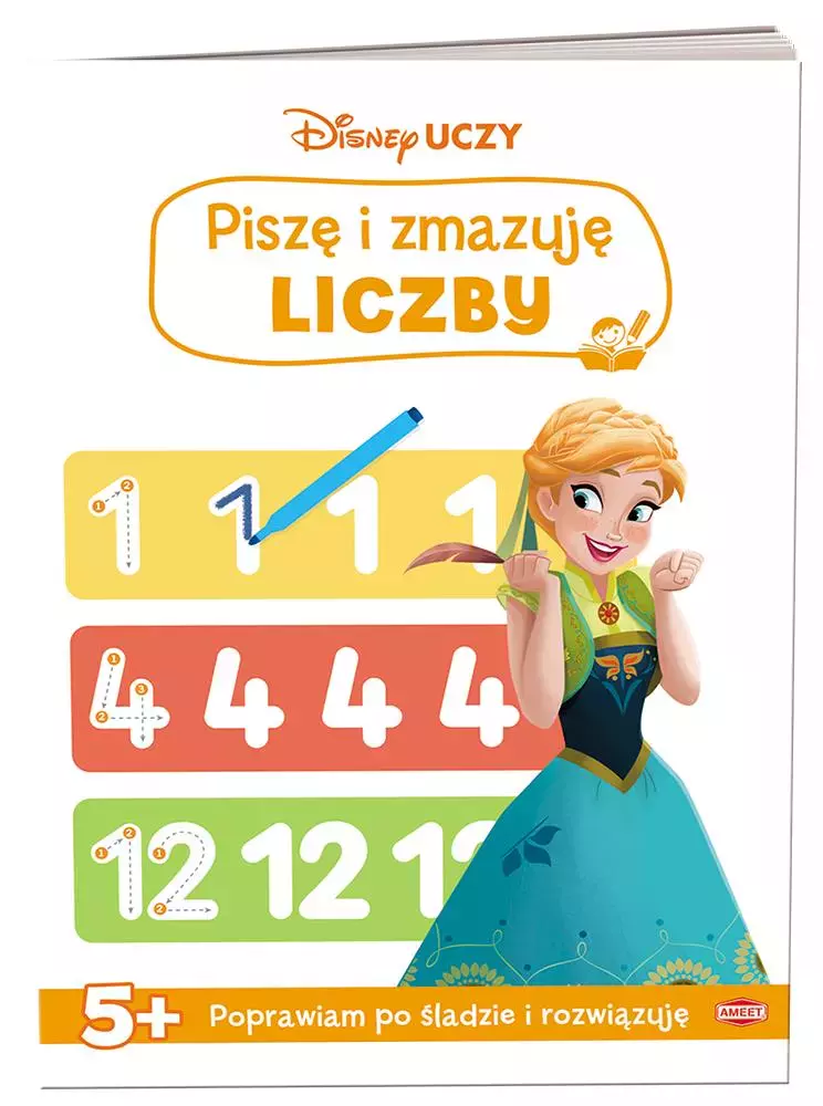 Disney uczy. Kraina lodu. Piszę i zmazuję liczby - Książki