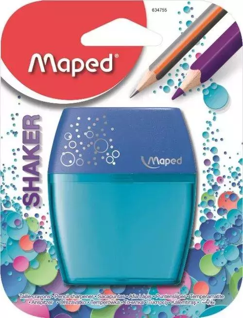 Temperówka z pojemnikiem Maped Odcienie zieleni - Papiernicze i szkolne