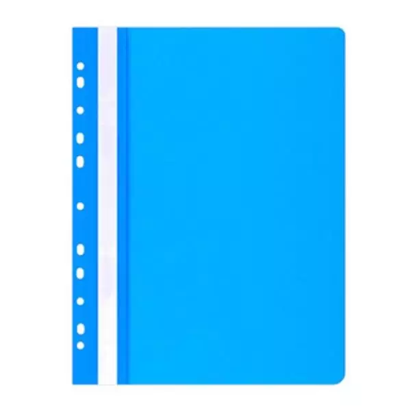 Skoroszyt OFFICE PRODUCTS PP A4 miękki 100/170mikr.wpinany, niebieski - Papiernicze i szkolne