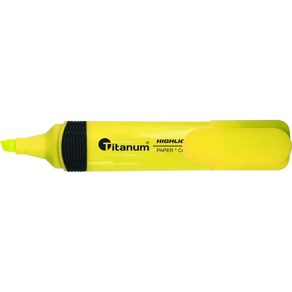 Zakreślacz CLC1190 Titanum ściętka końcówka 1-5 mm żółty - Papiernicze i szkolne