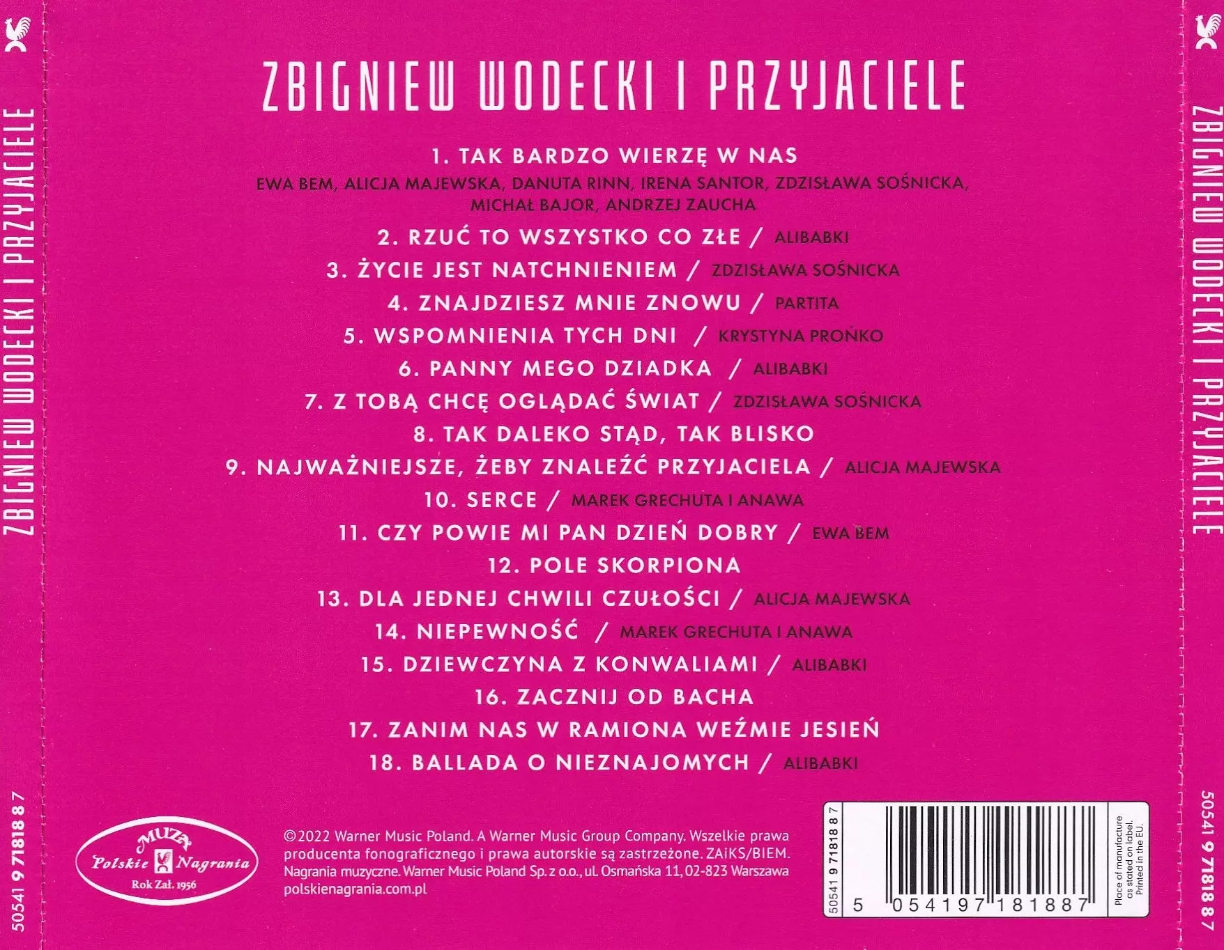 Wodecki i przyjaciele, CD - Muzyka